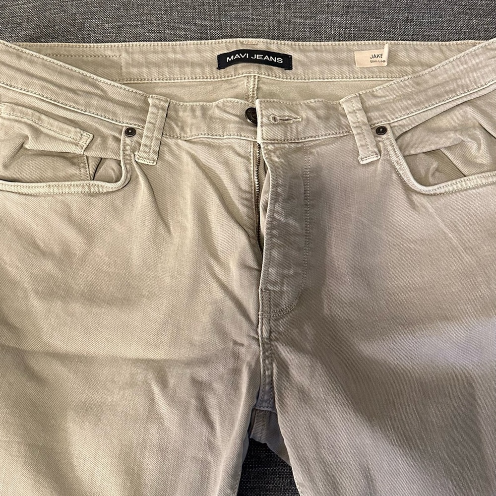 Men’s Mavi Jake jeans, light tan 36x32
